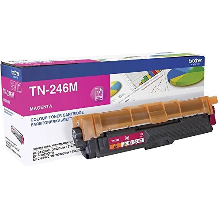 Brother Original Jumbo-Tonerkassette TN-246M magenta (für Brother HL-3142CW, HL-3152CDW, HL-3172CDW, DCP-9017CDW, DCP-9022CDW, MFC-9142CDN, MFC-9332CDW, MFC-9342CDW) – Bild 2