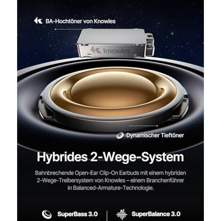 Baseus Inspire XC1, Open-ear Kopfhörer mit Dolby Audio, Hi-Res, 40 Std. Spielzeit, IP66, KI-klare Anrufe, Sound by Bose – Bild 3