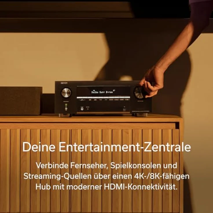 Denon AVC-X3900H 4K/8K 9.4-Kanal AV-Verstärker, 105 Watt, Dolby Atmos, HEOS Multiroom Technologie – Bild 6