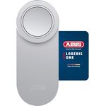 ABUS LOXERIS One, Elektronischer Türschlossantrieb mit App-Steuerung, Zugangskontrolle und batteriebetrieben, Silber