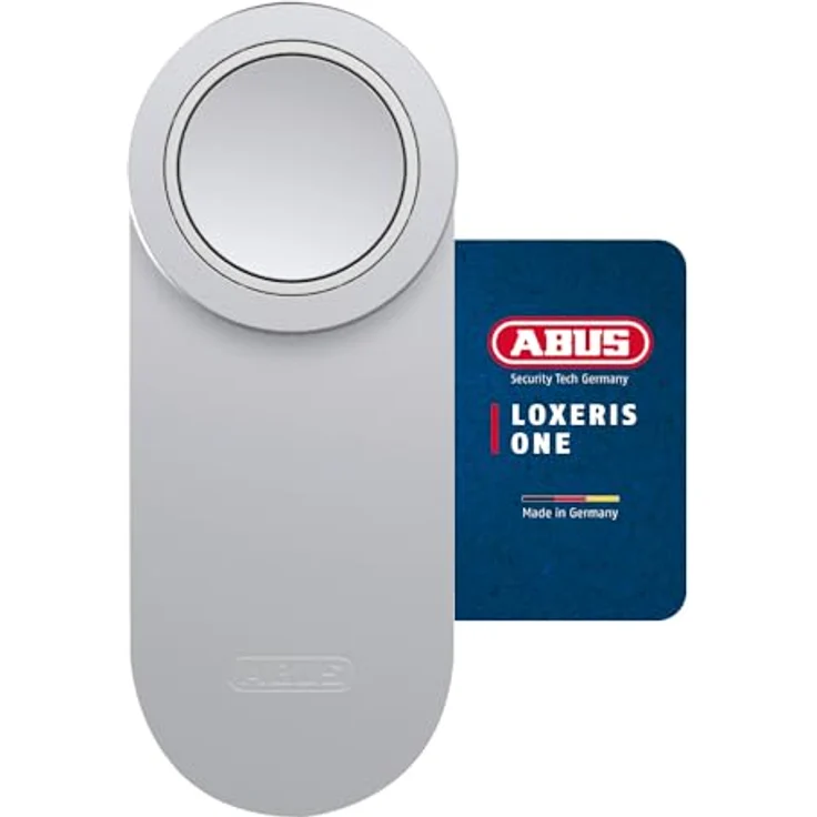 ABUS LOXERIS One, Elektronischer Türschlossantrieb mit App-Steuerung, Zugangskontrolle und batteriebetrieben, Silber – Bild 1