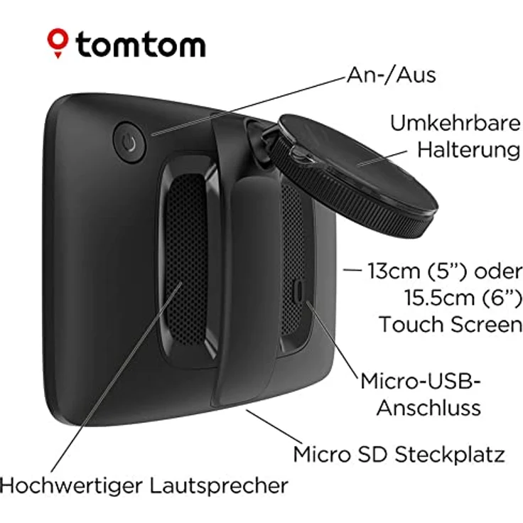 TomTom GO Classic, 5 Zoll GPS-Navigationsgerät mit Stauvermeidung, Europa-Updates, Wi-Fi-Konnektivität, Schwarz – Bild 5