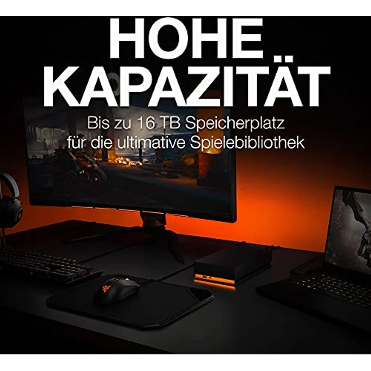 Seagate FireCuda Gaming Hub, 16 TB externe HDD, PC-Gaming, inkl. 3 Jahre Rescue Service, Modellnr.: STKK16000400 – Bild 2