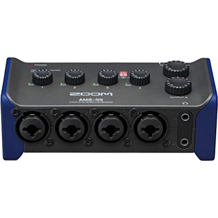 Zoom AMS-44 USB-C Audio Interface, 4-IN/4-OUT mit hochwertigen Vorverstärkern, Loopback-Funktion & Direktmonitoring, ideal für Musikproduktion und Livestreaming – Bild 2