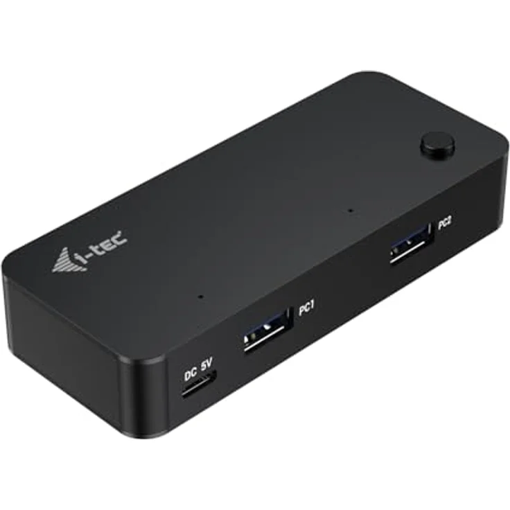 i-tec Universal KVM HUB 2x USB-C + 2x USB-A 3.0 Port, Datenübertragung bis zu 5 Gbit/s, kompatibel mit Windows, macOS, Linux – Bild 1