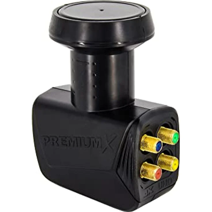 Premium X Quattro LNB SAT Mehr-Teilnehmer für Multischalterbetrieb Satellit TV Signalumsetzer DVB-S2 HD 4K inkl. 8X F-Stecker mit Dichtring – Bild 3
