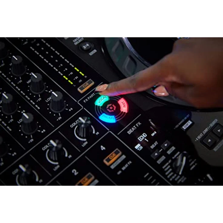 Pioneer DJ DDJ-FLX10, 4-Kanal DJ-Controller mit Track Separation-Technologie und DMX-Ausgang für rekordbox und Serato DJ Pro – Bild 9