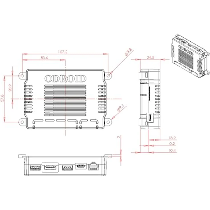 Odroid ODROID-M1S Einplatinen-Computer, ARM Cortex-A55 Quad-Core, 4 GB RAM, 64 GB eMMC, schlanker Formfaktor, hohe Energieeffizienz – Bild 7