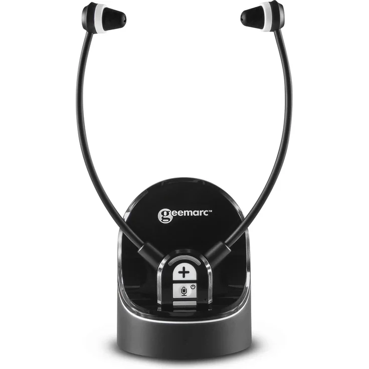 Doro GEEMARC CL7370-OPTI 310-23066, Kabellose Kopfhörer in Schwarz mit optimierter Klangqualität