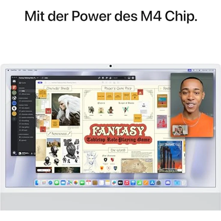 Apple iMac 24" (2024), MWUC3D/A, Apple M4 8-Core GPU, 16 GB RAM, 256 SSD, Silber – Bild 4