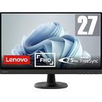Lenovo D27-45 | 27" Full HD Monitor | 1920x1080 | 75Hz | 250 nits | 4ms Reaktionszeit | HDMI | VGA | AMD FreeSync | schwarz