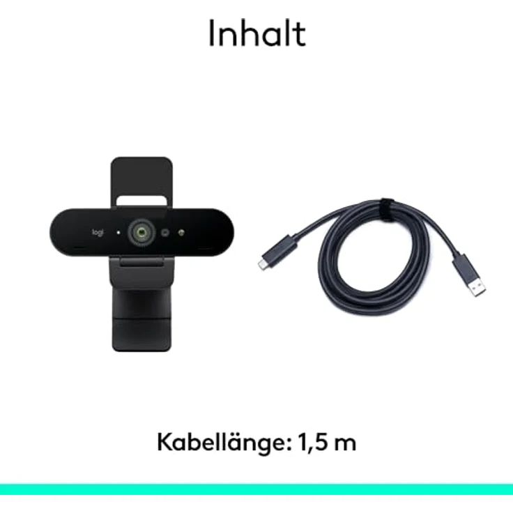LOGITECH BRIO 4K Webcam, Ultra-HD mit Autofokus, RightLight 3, Anpassbarem Sichtfeld und Mikrofon, Schwarz – Bild 9