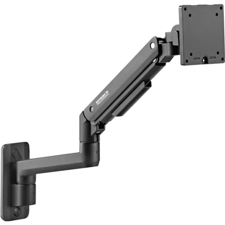 Speaka Professional SP-MM-990 1fach Monitor-Wandhalterung Schwarz Höhenverstellbar, Neigbar für 43,2 cm (17) - 124,5 cm (49) Displays
