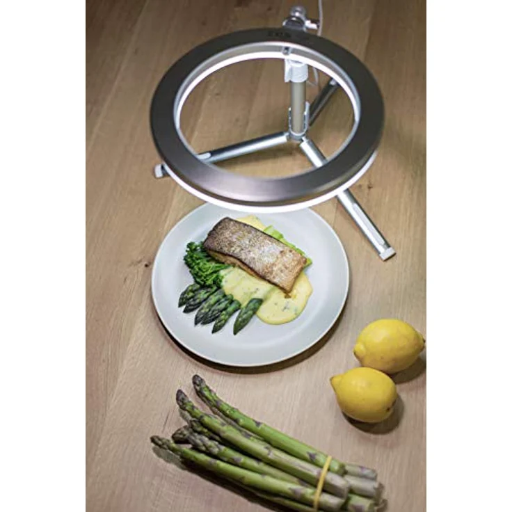 Kodak LED Ringlicht mit Stativ für Smartphones & kleine DSLR- und Actioncams (25cm Durchmesser; Verstellbare Helligkeit, Höhe und Farbbalance; 1800 Lumen; Fernauslöser & Tragetasche inklusive) – Bild 3