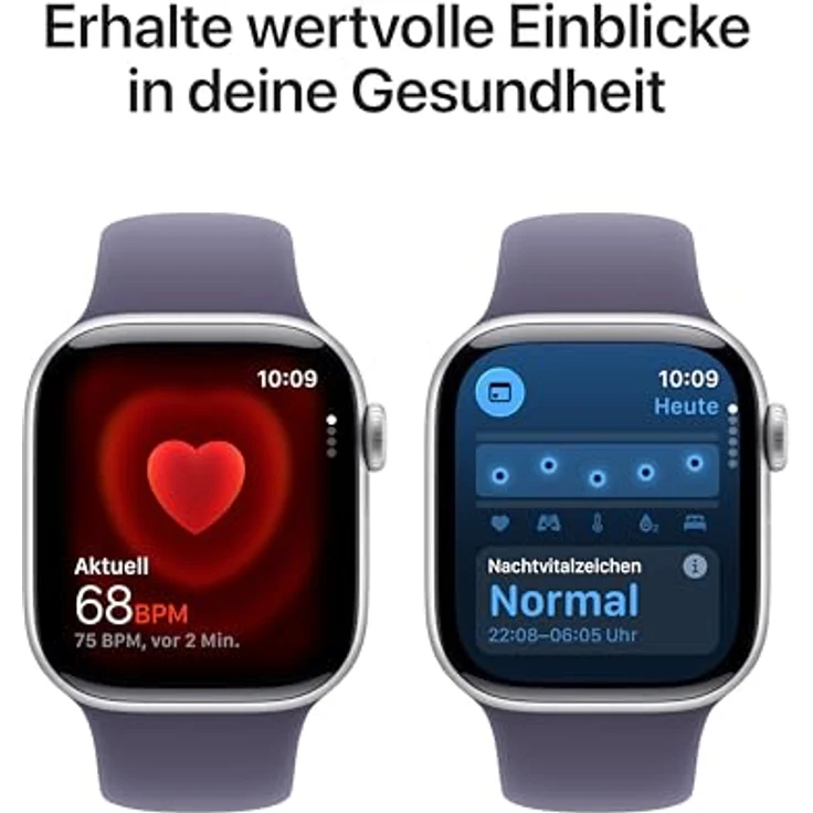 Apple Watch Series 11 Cellular, 42 mm, Aluminiumgehäuse Silber, Sportarmband Nebelviolett - M/L – Bild 4