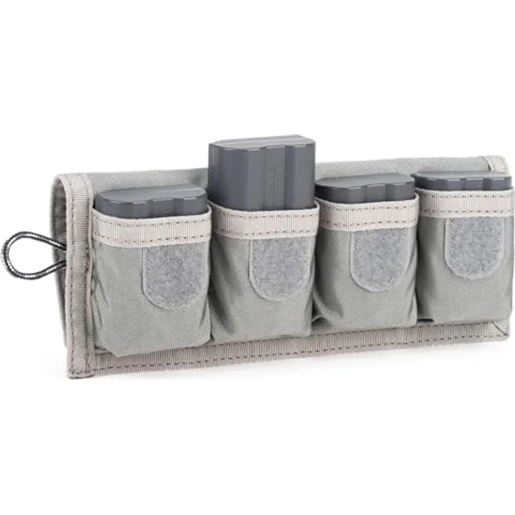 Think Tank Kamera-/Foto-Batteriehalter 4 V2, für 4 DSLR-/spiegellose Batterien, wetterbeständig, faltbar, mit Befestigungsschlaufe – Bild 5