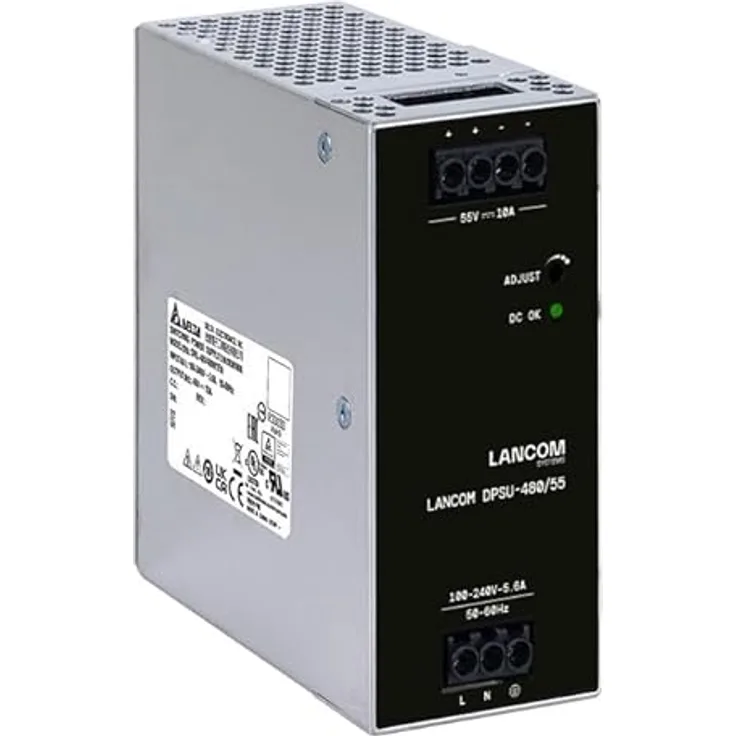 Lancom Systems SPSU-920 (480 W), Hutschienen-Netzteil für LANCOM Industrial Access Switch, Schwarz, Betriebstemperatur -30 °C bis +50 °C