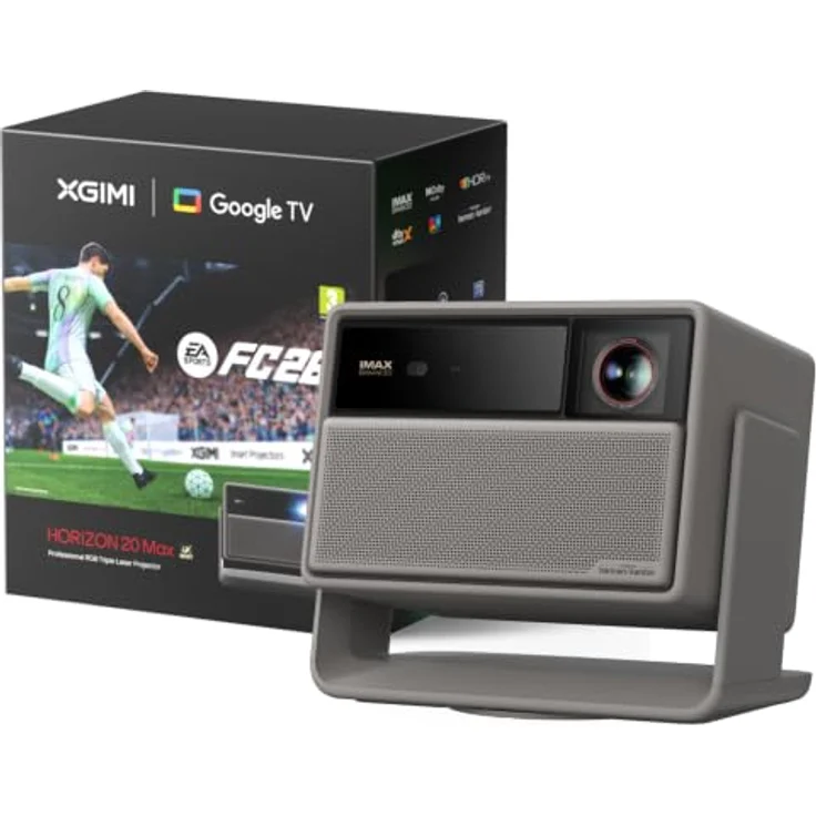 XGIMI Horizon 20 Max Limited Edition 4K Heimkino Beamer mit Triple-Laser-Technologie, 5700 ISO-Lumen, 300 Zoll Bildfläche, Elephant Grey – Bild 1