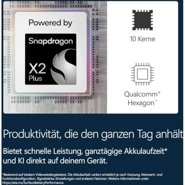 Microsoft Surface Pro 13" 12. Generation, 13" Touchscreen, Snapdragon X2 Plus, 16GB RAM, 256GB SSD, Windows 11 Home, platin – Bild 4