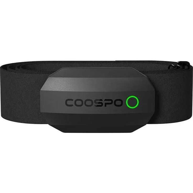 Coospo H808S-B, Brustpulsmesser mit Echtzeit-Herzfrequenzüberwachung, schwarz