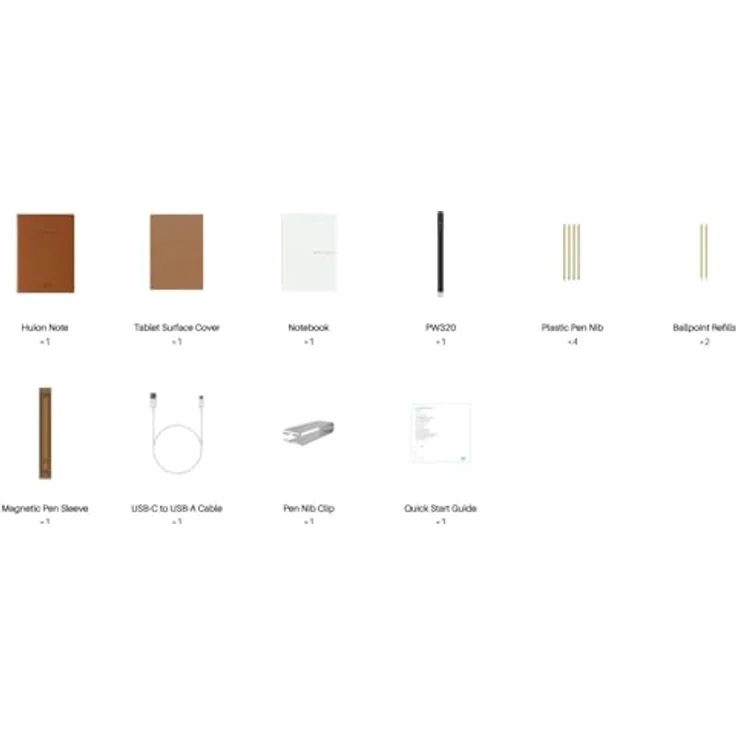 Huion Note X10, Grafiktablett mit echtem Papier, 5080 lpi, Bronze – Bild 9