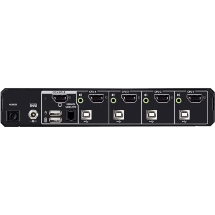 ATEN CS1184DPH4 4-Port USB 5K DP/HDMI KVM Switch mit ständiger Angriffsüberwachung und manipulationssicheren Etiketten – Bild 2