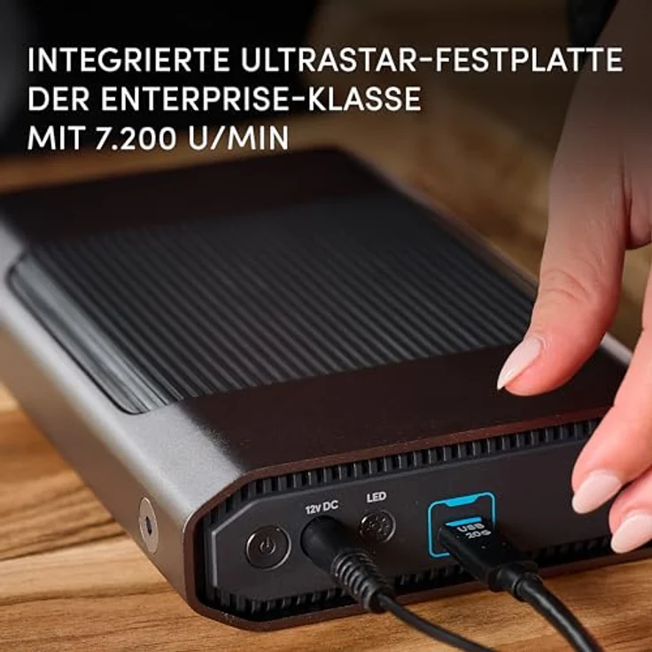 SanDisk Professional G-DRIVE EMEA (24 TB), Externe Festplatte, Grau – Bild 3