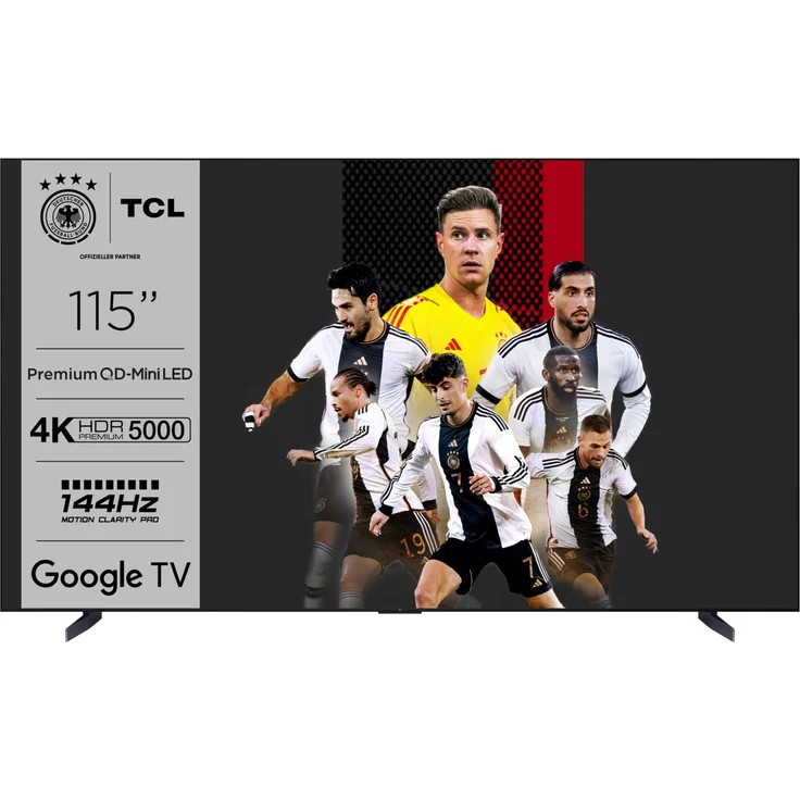 TCL 115X955 MAX 291 cm (115") Mini LED-TV brushed titanium