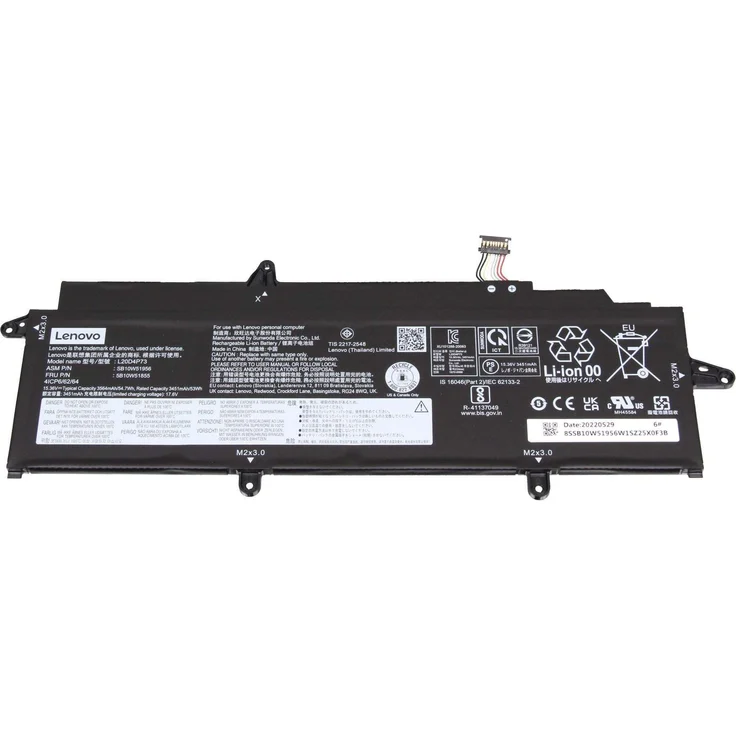 Lenovo 4S 54,7 Wh interner Lithium-Ionen-Akku, 4-Zellen Batterie, 3.564 mAh, 15,36 V, Modell 5B11M90069