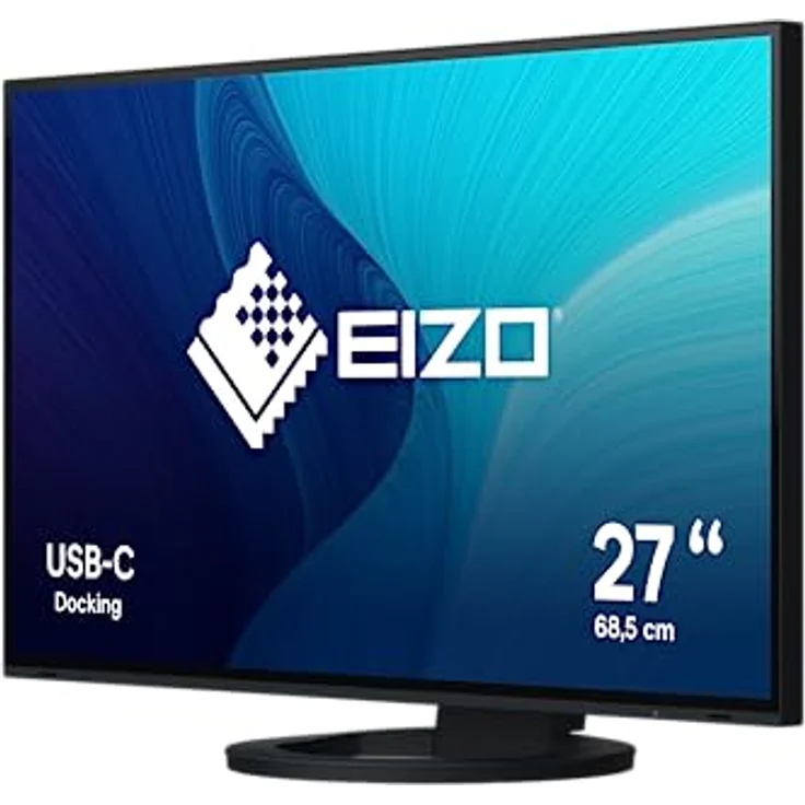 EIZO FlexScan EV2781-BK 68,5 cm (27 Zoll) Monitor (HDMI, USB Hub, USB-C, DisplayPort, 5 ms Reaktionszeit, Auflösung 2560 x 1440, höhenverstellbar) schwarz – Bild 2