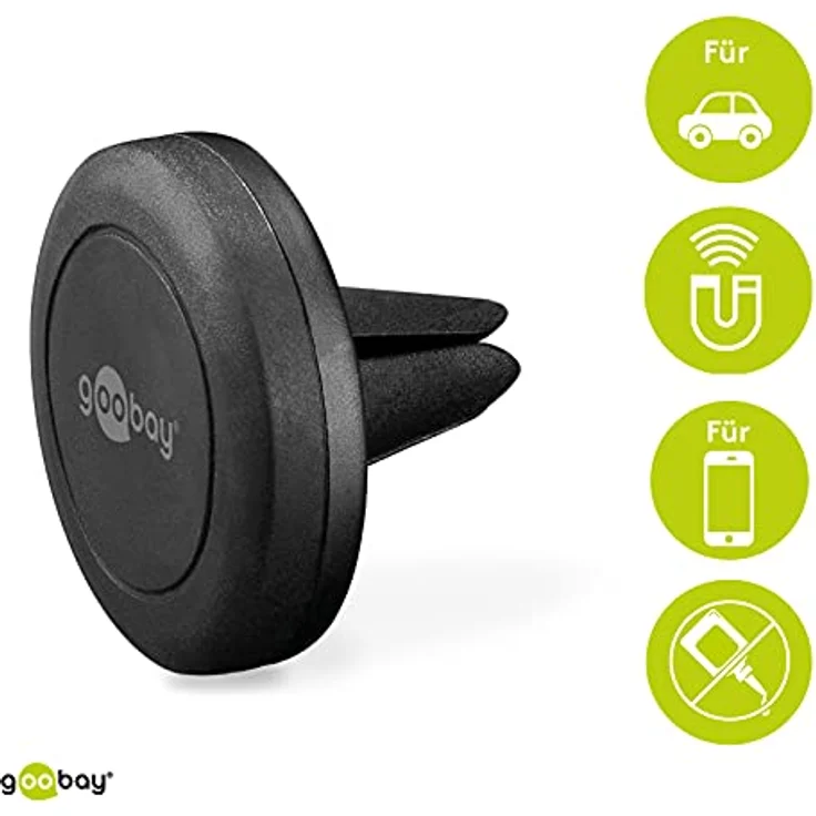 Goobay 47145 Universal Magnethalterungs-Set für Smartphone schwarz – Bild 3
