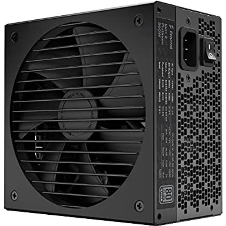 Fractal Design Ion+ 2 Platinum 560W 80 Plus Platinum Certified 560W Full Modular Compact ATX Power Supply, FD-P-IA2P-560-EU