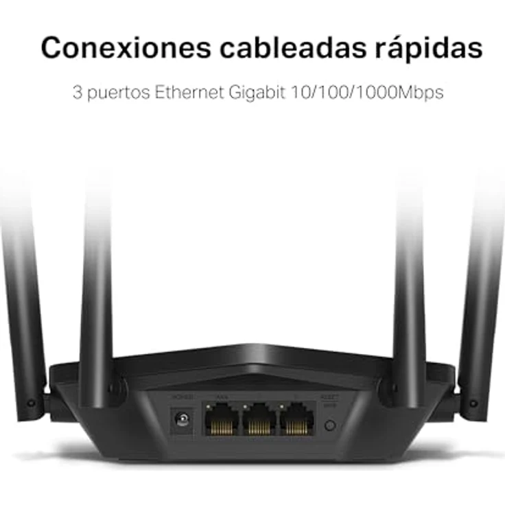 Mercusys MR1500X Wi-Fi 6 WLAN Router, Dualband AX1500, 3 Gigabit-Ports, WPA3, Kindersicherung, Gast-Netzwerk, MU-MIMO – Bild 5