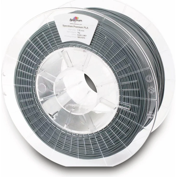 Spectrum Filament (PLA, 1.75 mm, 1000 g, Schwarz), 3D Druckmaterial mit hervorragender Oberflächenqualität und geringer Verarbeitungsschrumpfung, Schwarz