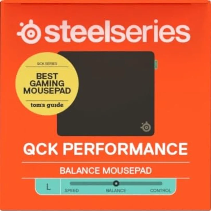 SteelSeries QcK Performance Balance L Mauspad - Gaming-Mauspad, rutschfeste Unterseite, 490 x 420 mm, schwarz – Bild 15