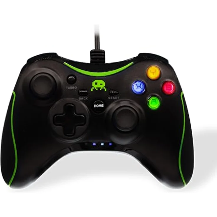 Freaks and Geeks Gamepad für Xbox (Xbox 360, PC), Gaming Controller, Schwarz – Bild 1