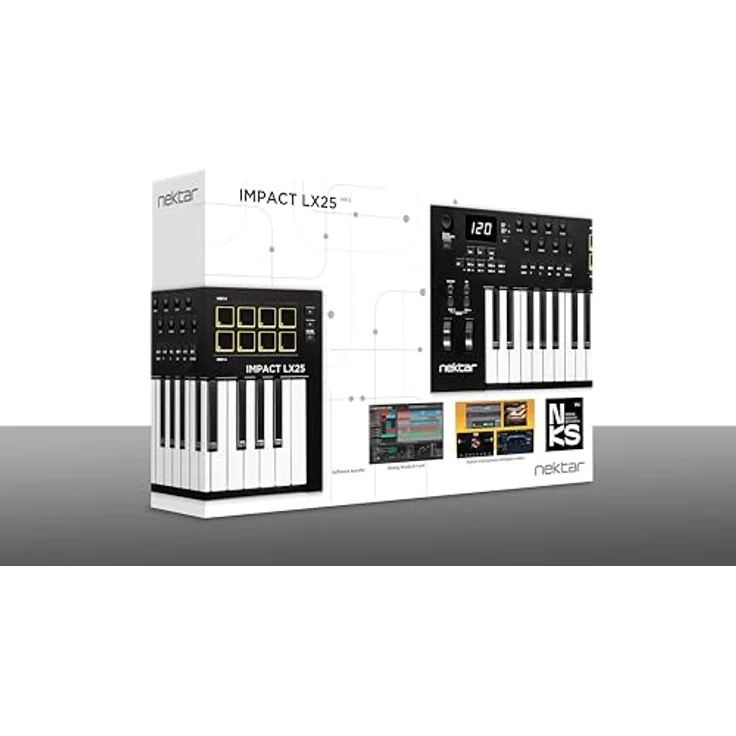 Nektar Impact LX mk3, Midi-Controller mit 25 anschlagempfindlichen Tasten, 8 dynamischen Pads und DAW-Integration – Bild 5