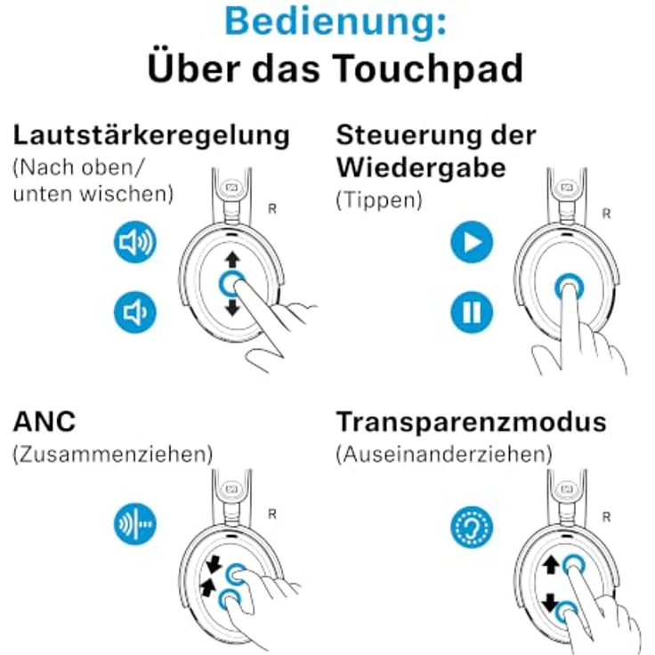 SENNHEISER MOMENTUM 5, Over-ear Kopfhörer mit Noise Cancellation und 57 Stunden Akkulaufzeit, Bluetooth Schwarz – Bild 13