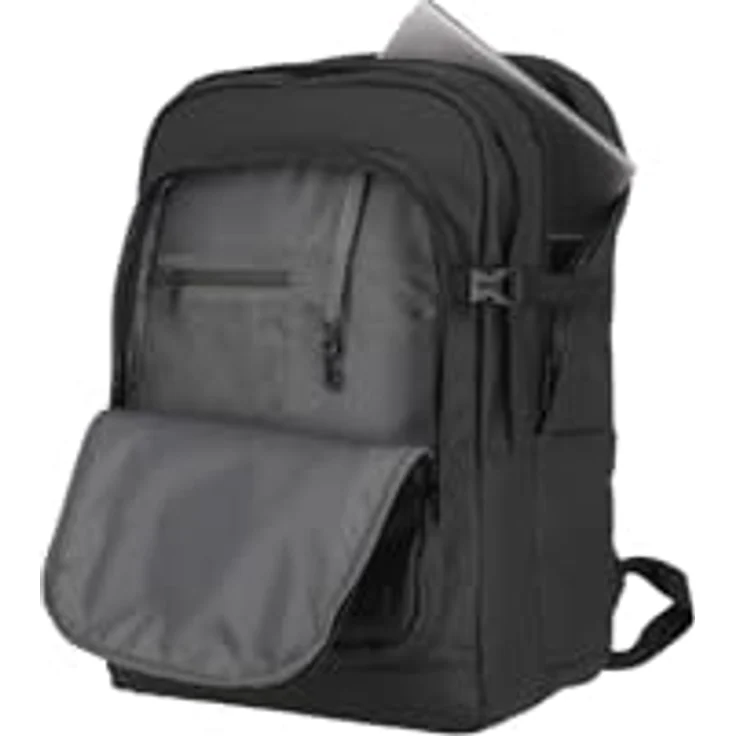 Travelite BASICS Rucksack, wasserabweisend mit gepolstertem Laptop Fach für 15,6 Zoll, Aufsteckfunktion, Schwarz, 28 Liter, 900 Gramm – Bild 5