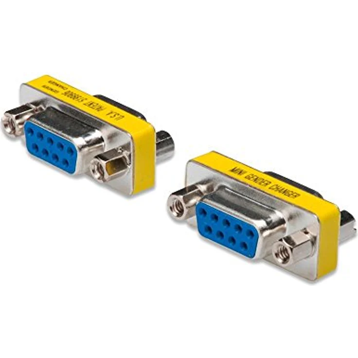 DIGITUS D-Sub 9 Gender-Changer - Adapter - 9-Pin Kupplung - Buchse zu Buchse - RS-232 - RS-485 - TTL - Metallgehäuse – Bild 2