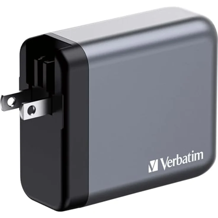 Verbatim GaN Charger 140 W, 4 Ports USB-C Ladegerät mit 3 x USB-C, 1 x USB-A, schnellladefähig, silbergrau, für MacBook, iPad, iPhone, Samsung und mehr – Bild 5