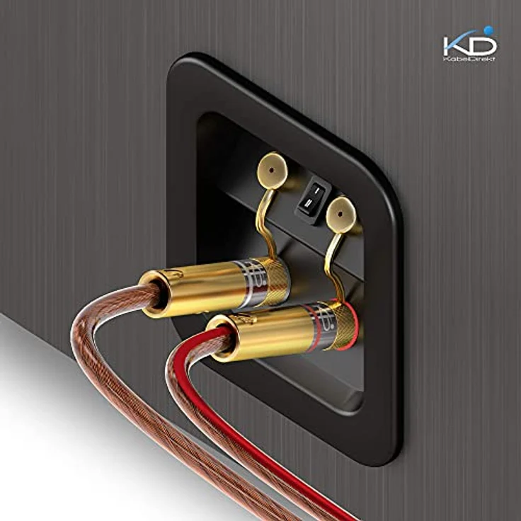 KabelDirekt - Bananenstecker - 5 Paare - (Steckverbinder für Lautsprecherkabel bis 6mm², Flexibler Anschluss der Kabel, HiFi Boxen, Verstärker, AV-Receiver, Endstufen, Sound- und Stereoanlagen) – Bild 8