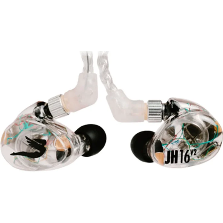 JH Audio Universal JH16v2 Clear, In-Ear Monitor mit 10x Balanced-Armature-Treibern, variabler Bassregelung