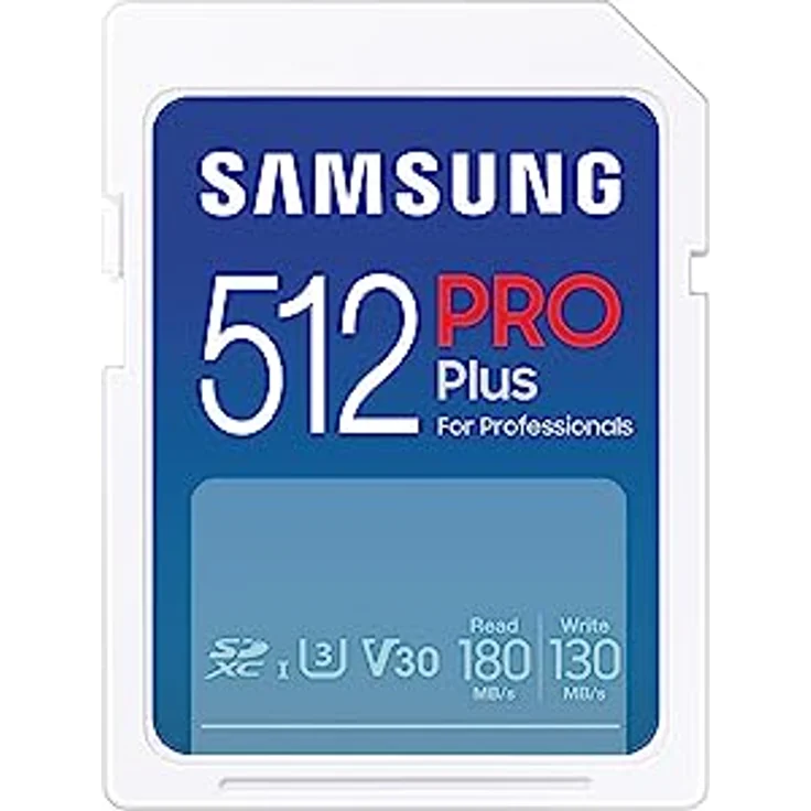 Samsung PRO Plus SD-Karte, 512 GB, UHS-I U3, Full HD & 4K UHD, 180 MB/s Lesen, 130 MB/s Schreiben, Speicherkarte für Kameras und Drohnen, inkl. USB-Kartenleser, MB-SD512SB/WW – Bild 2