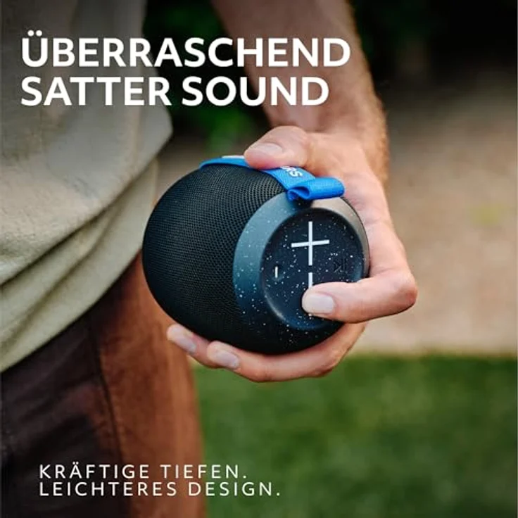 Ultimate Ears WONDERBOOM Play - Mobiler wasserdichter Bluetooth-Lautsprecher, staubdichter schwimmfähiger Lautsprecher mit 40 m Reichweite, Schwarz – Bild 2