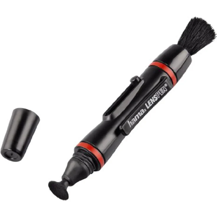 Hama Reinigungsstift zur Objektiv- und Filterreinigung, 11,5 cm lang, Lenspen Classic, Rot-Schwarz – Bild 2