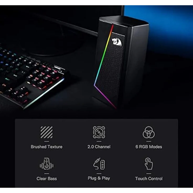 Redragon GS520 Anvil 2.0 Computer-Lautsprecher, USB | RED-GS520 – Bild 2