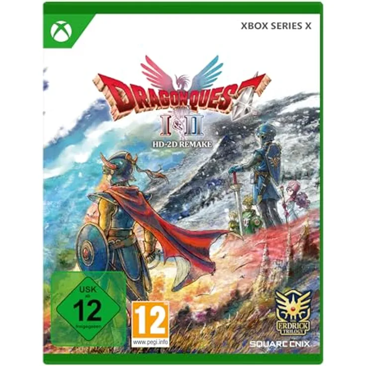 SQUARE ENIX Dragon Quest I & II HD-2D Remake, Xbox Series X-Spiel mit beeindruckender HD-2D-Grafik und rundenbasiertem Kampfsystem