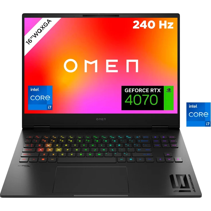 HP OMEN 16-u1077ng Gaming-Notebook, 40,9 cm/16,1 Zoll, Intel Core i7 14700HX, GeForce RTX 4070, 1000 GB SSD