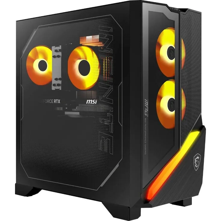 MSI MPG Infinite Z3 X3D 7NVPR7-695AT, Desktop-PC mit AMD Ryzen 7 7800X3D, 32 GB RAM, GeForce RTX 5070 und 1 TB SSD, Schwarz